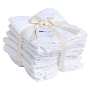 Muslin Cloth Organic White 8-pack