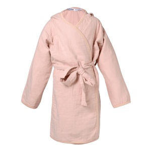 Organic cotton bathrobe 24-36m, Peach